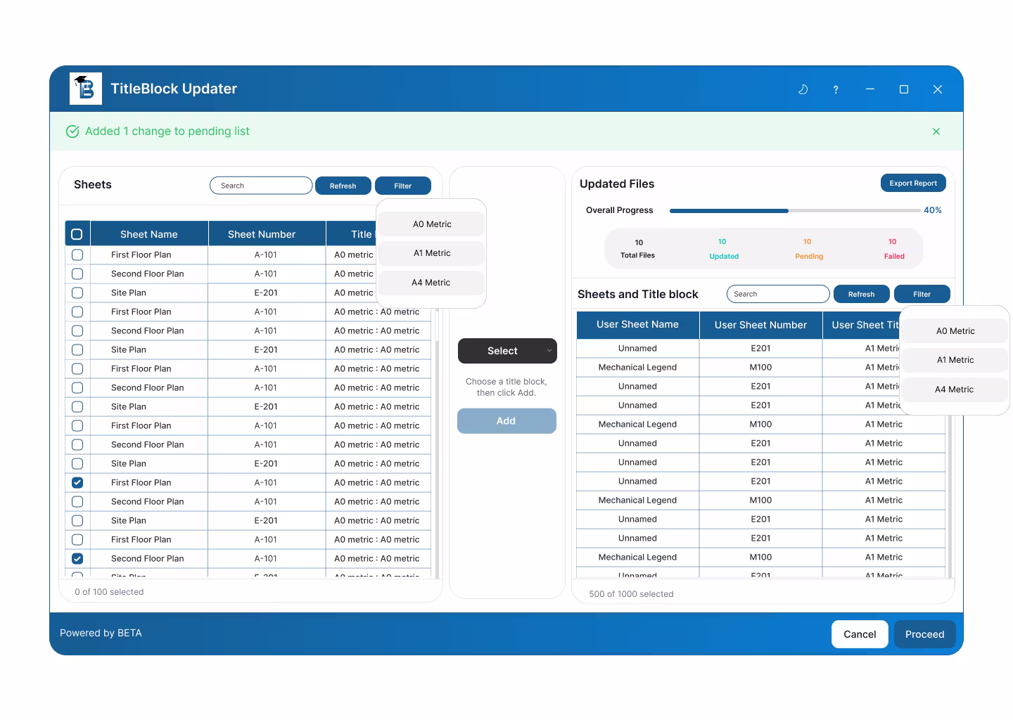 BIM Education — Linked Element Tool — Results View