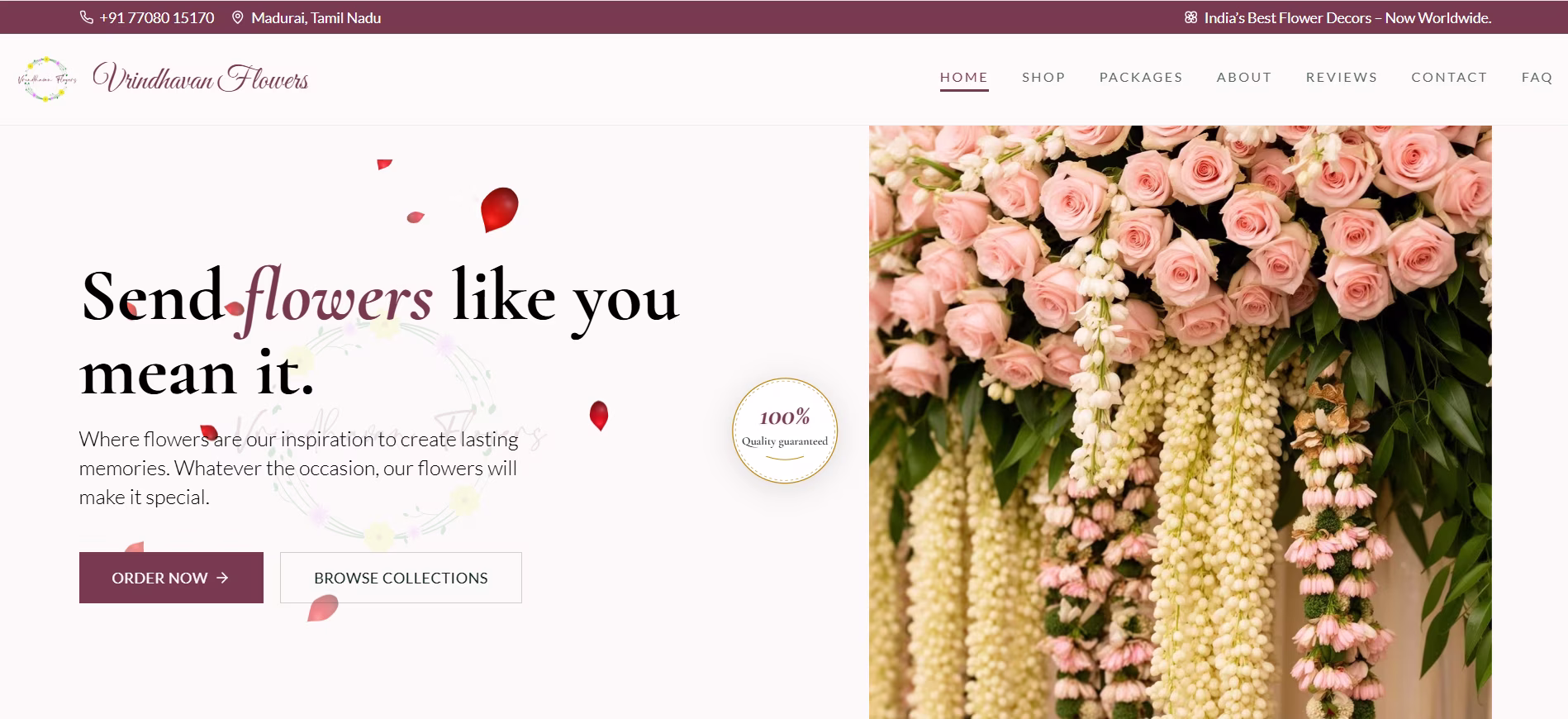 Vrindhavan Flowers screenshot 1